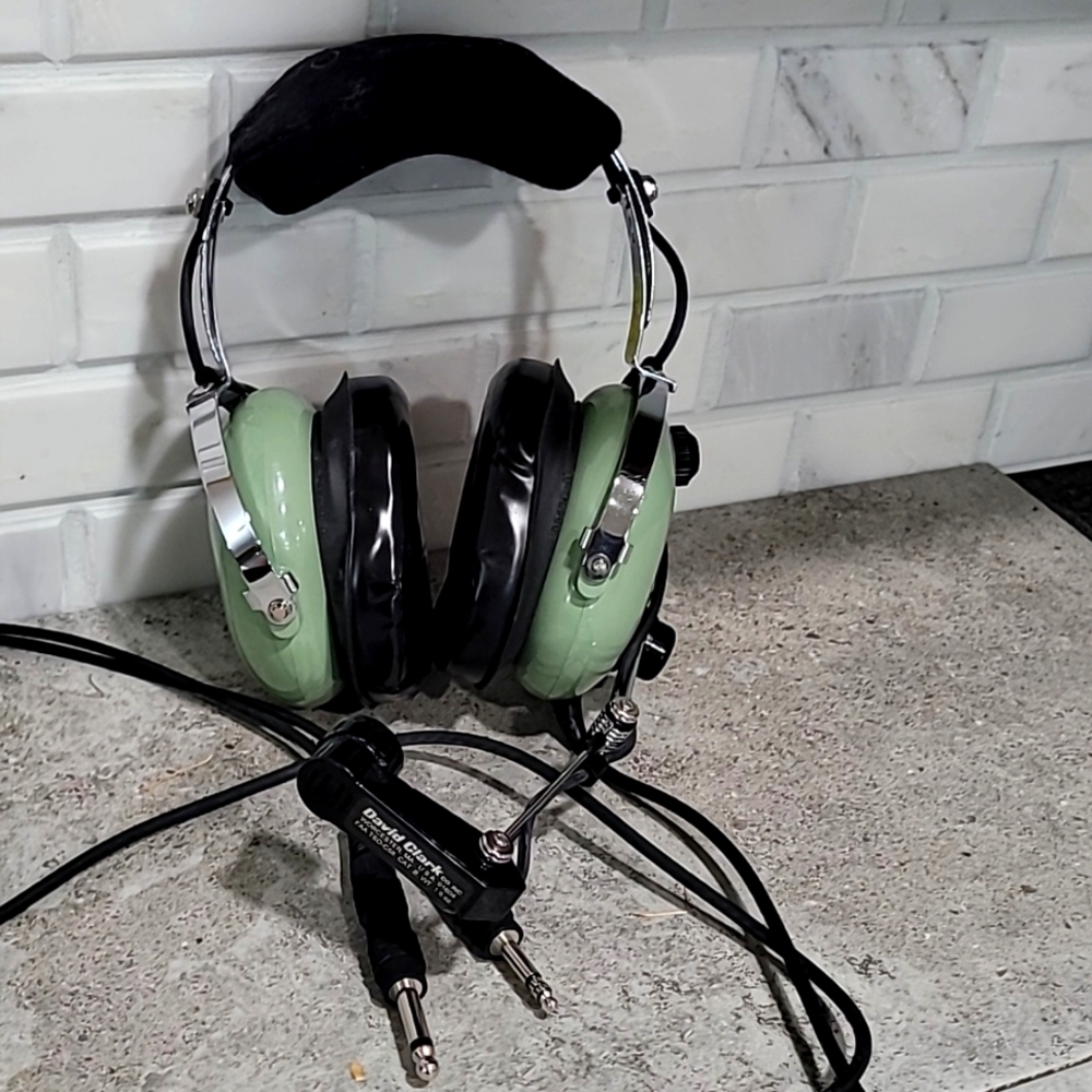 Green Over-Ear Headphones with Dual Plug